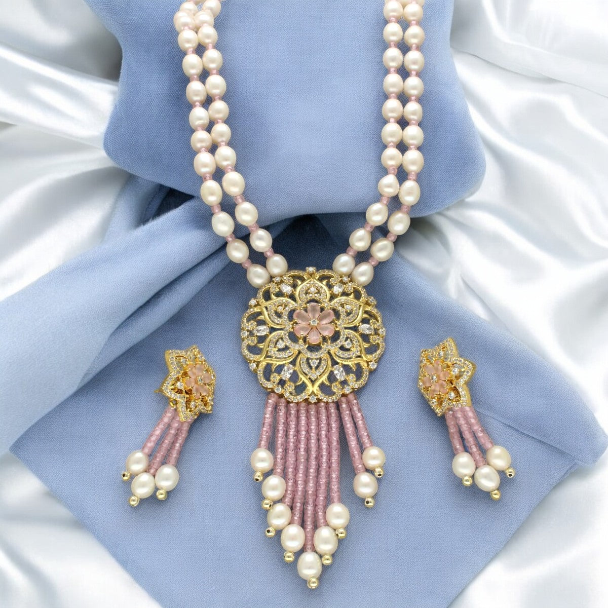 J Pearls Rhea Pearl Set - Distacart