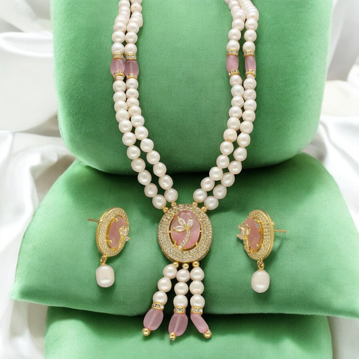 J Pearls Fena Pearl Set - Distacart