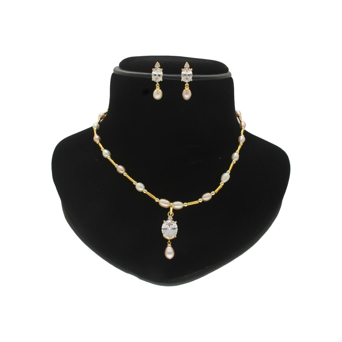 J Pearls Jeeval Pearl Pendant Set - Distacart