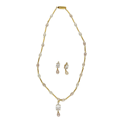 J Pearls Jeeval Pearl Pendant Set - Distacart