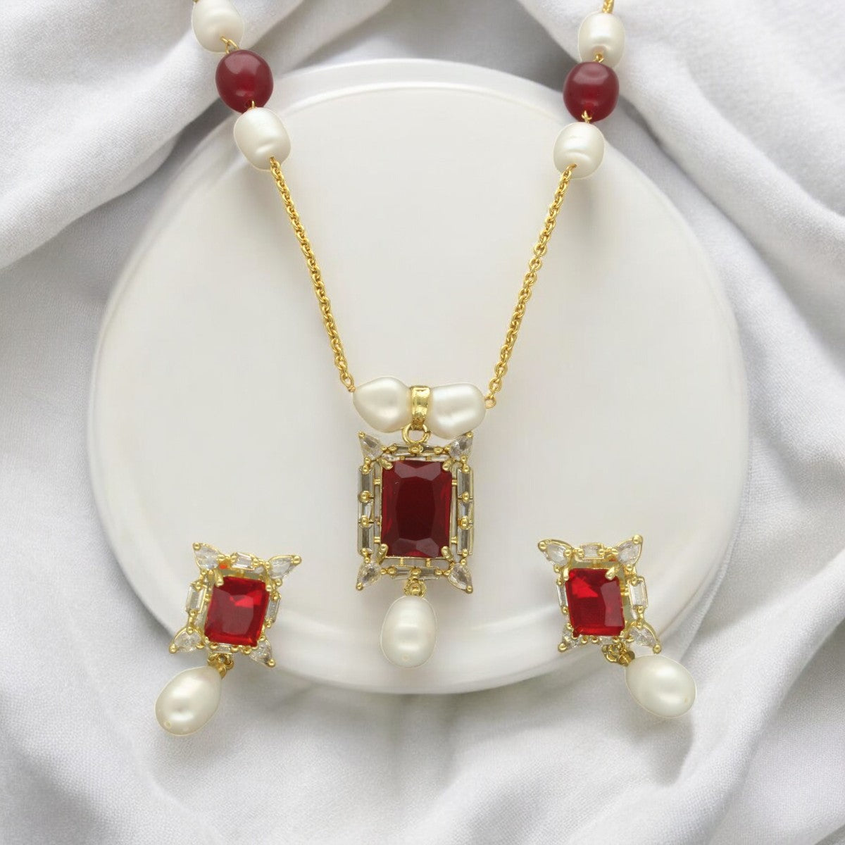 J Pearls Elysia Pearl Pendant Set - Distacart