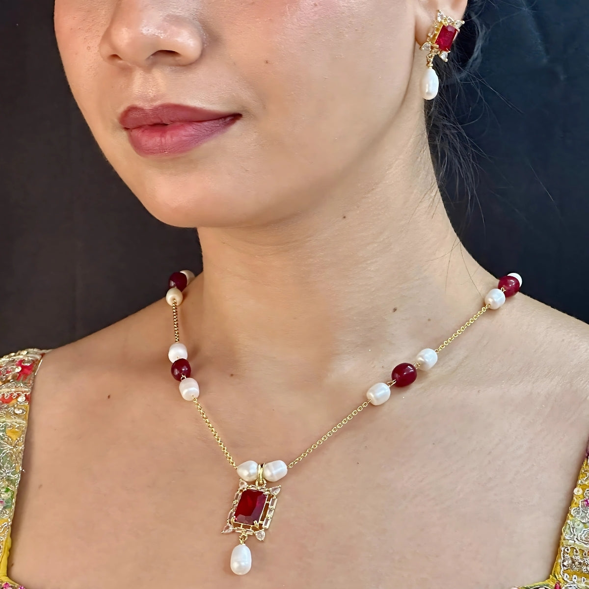 J Pearls Elysia Pearl Pendant Set - Distacart