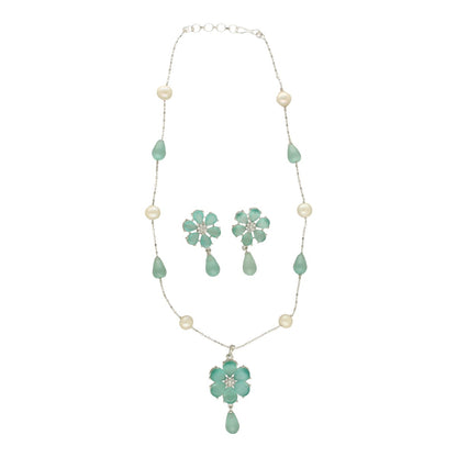 J Pearls Carali Pearl Pendant Set - Distacart