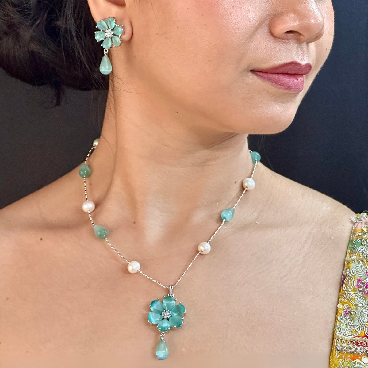 J Pearls Carali Pearl Pendant Set - Distacart