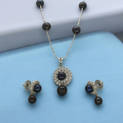 J Pearls Myla Pearl Pendant Set - Distacart