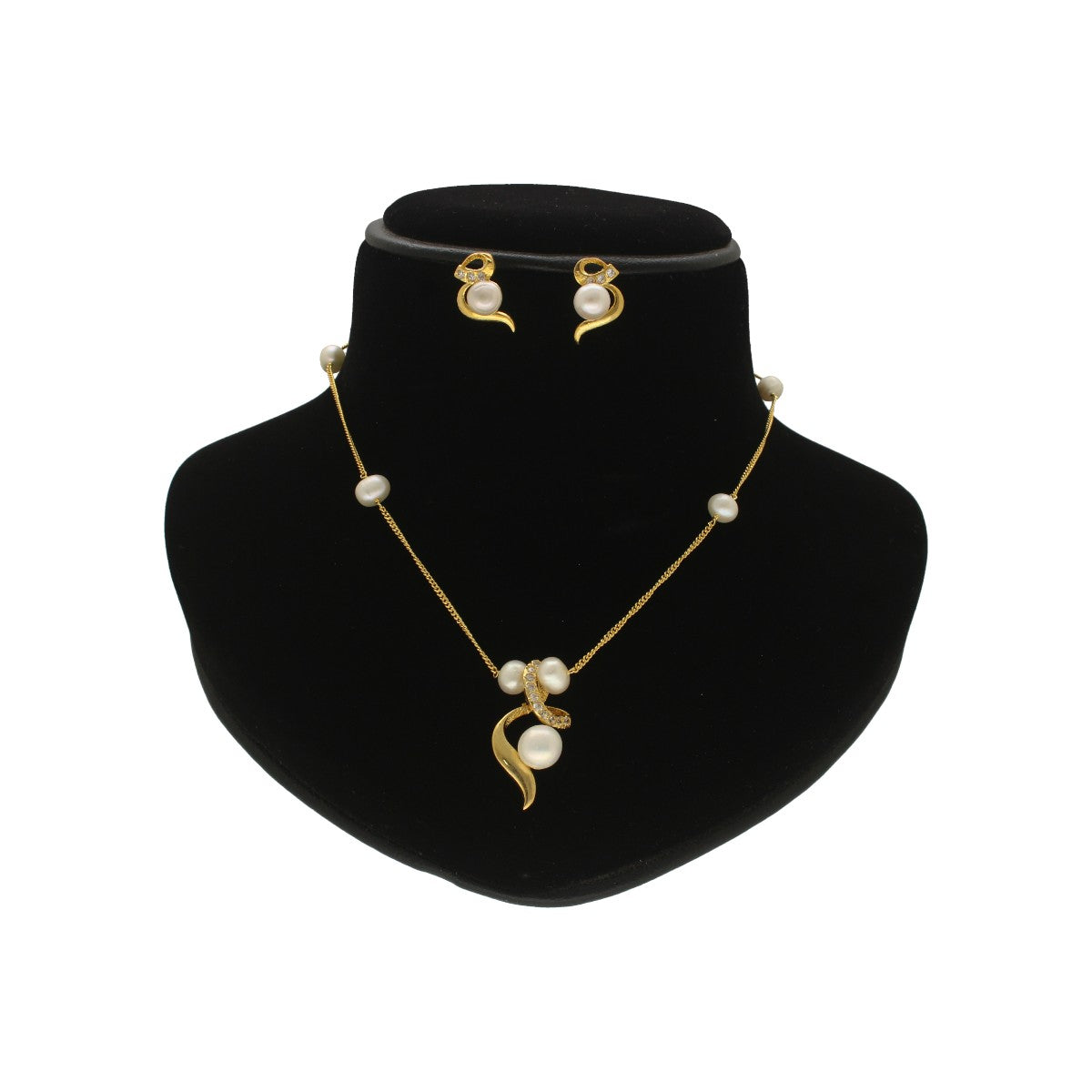 J Pearls Vivita Pearl Pendant Set - Distacart