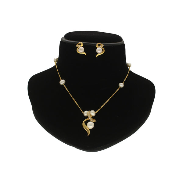 J Pearls Vivita Pearl Pendant Set - Distacart