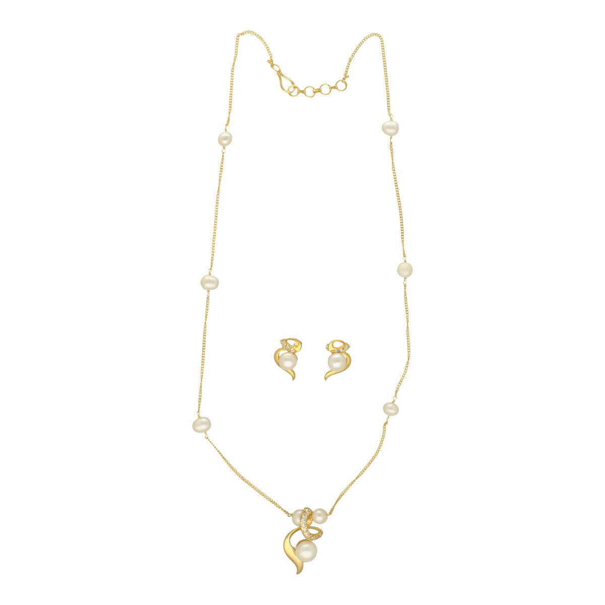 J Pearls Vivita Pearl Pendant Set - Distacart