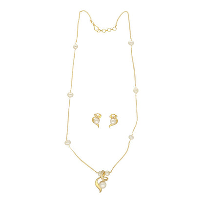 J Pearls Vivita Pearl Pendant Set - Distacart