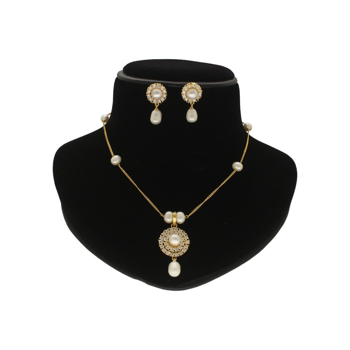 J Pearls Clara Pearl Pendant Set - Distacart