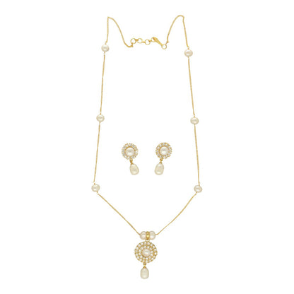 J Pearls Clara Pearl Pendant Set - Distacart