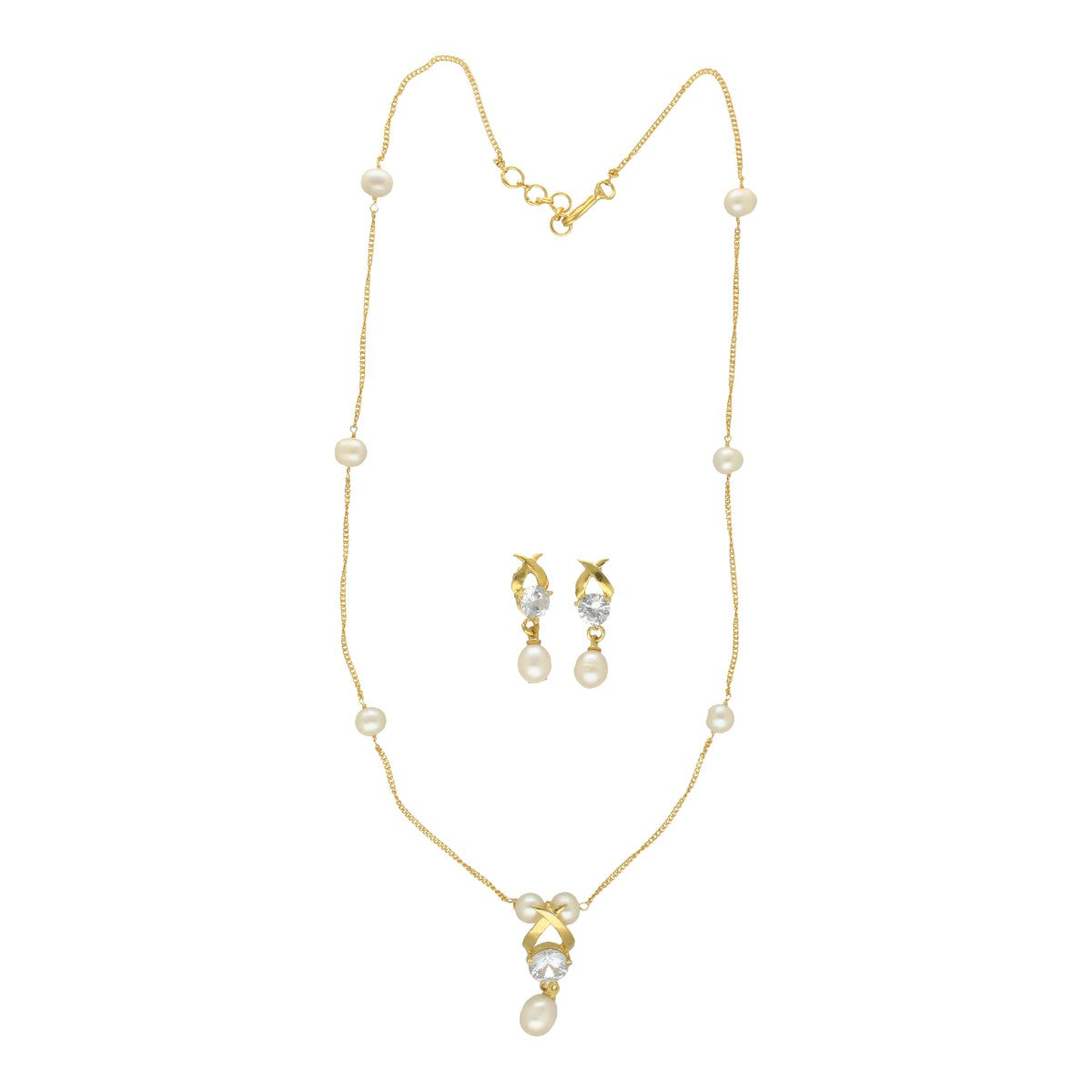 J Pearls Eira Pearl Pendant Set - Distacart