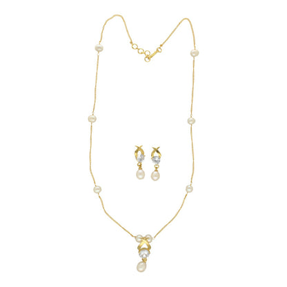 J Pearls Eira Pearl Pendant Set - Distacart