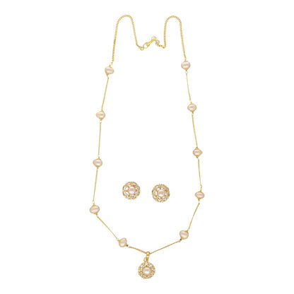 J Pearls Orvele Pearl Pendant Set - Distacart