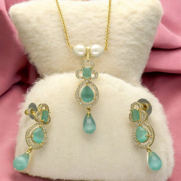 J Pearls Esta Pearl Pendant Set - Distacart