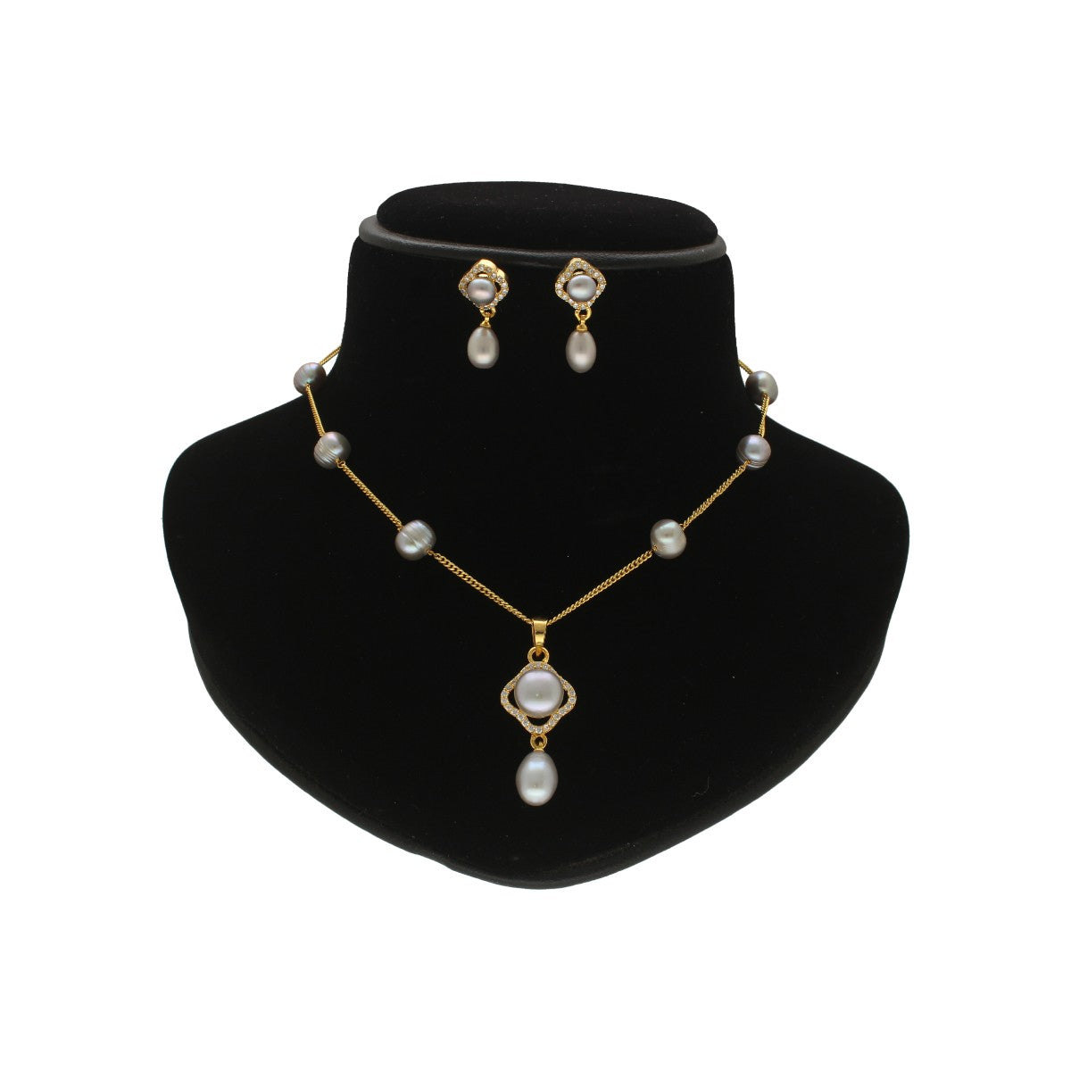 J Pearls Mehri Pearl Pendant Set - Distacart