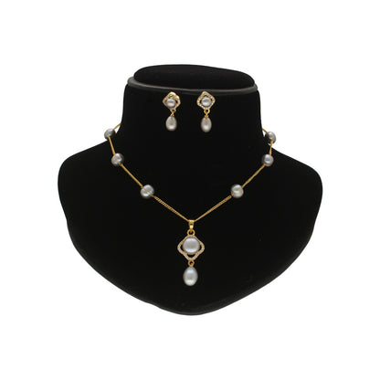 J Pearls Mehri Pearl Pendant Set - Distacart