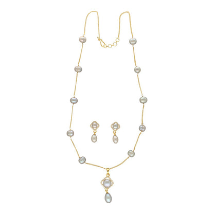 J Pearls Mehri Pearl Pendant Set - Distacart