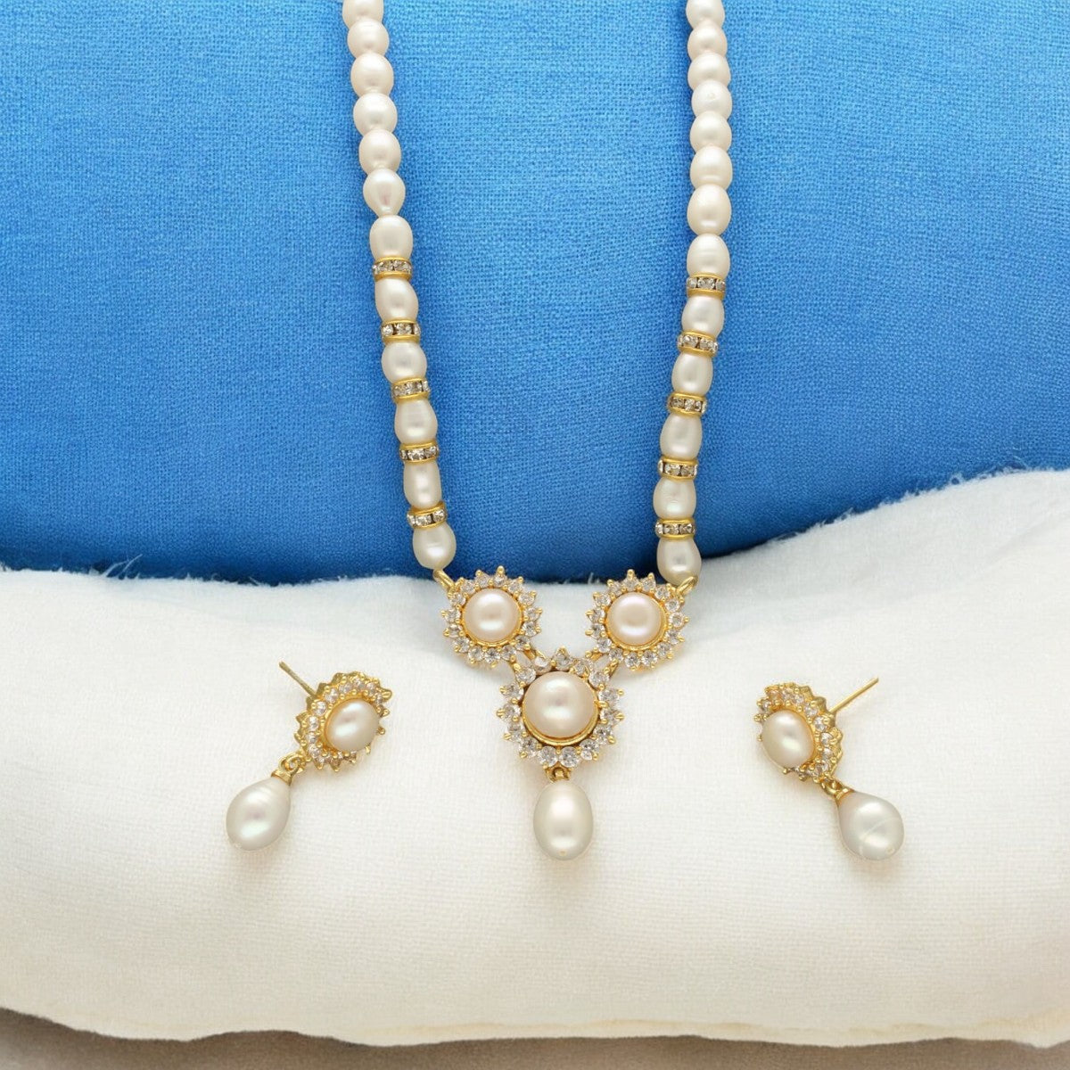 J Pearls Aroha Pearl Set - Distacart