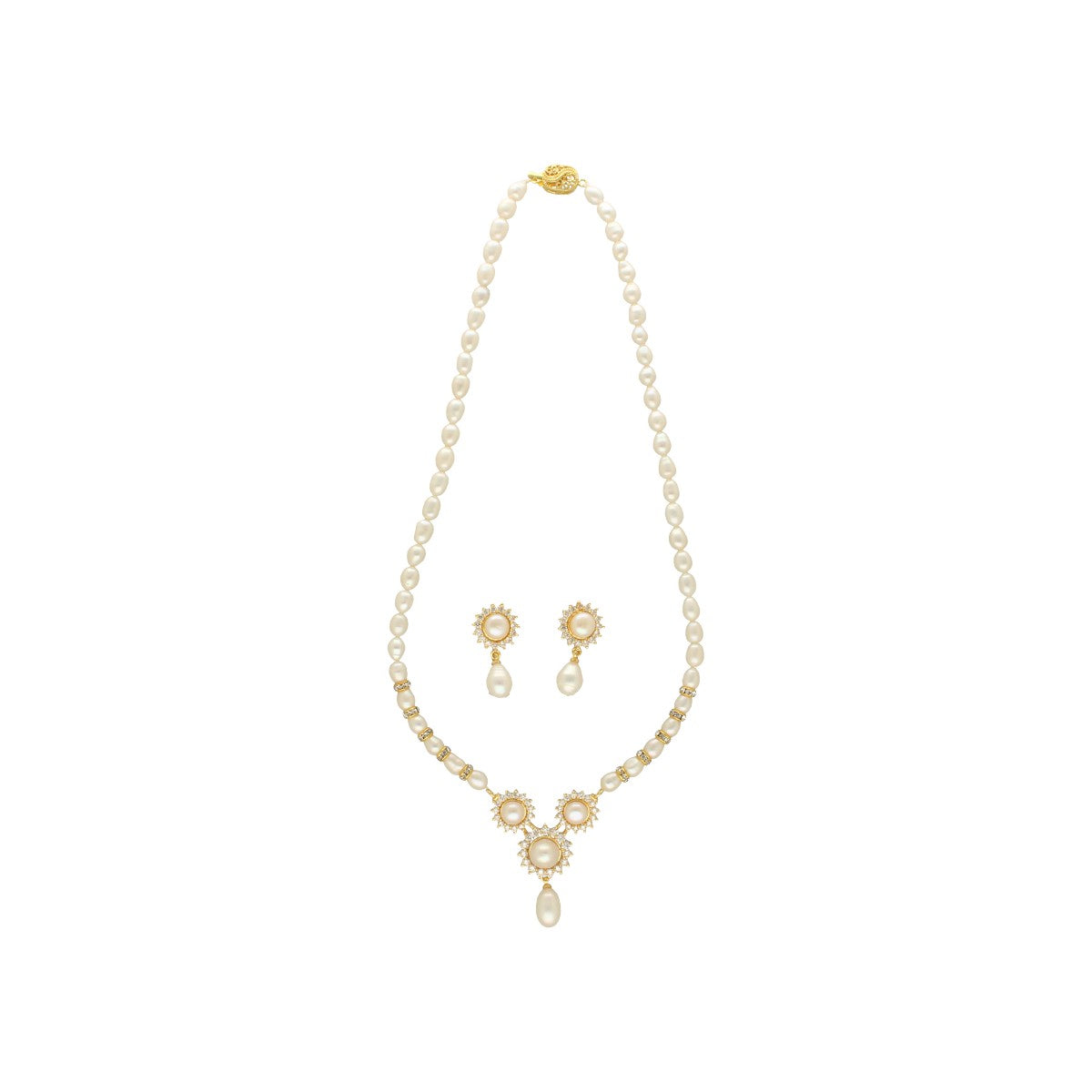 J Pearls Aroha Pearl Set - Distacart