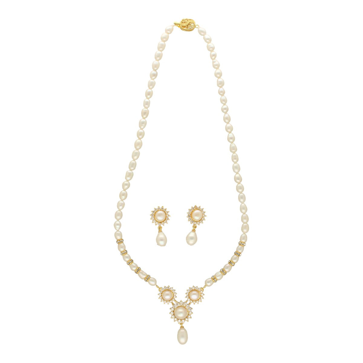 J Pearls Aroha Pearl Set - Distacart