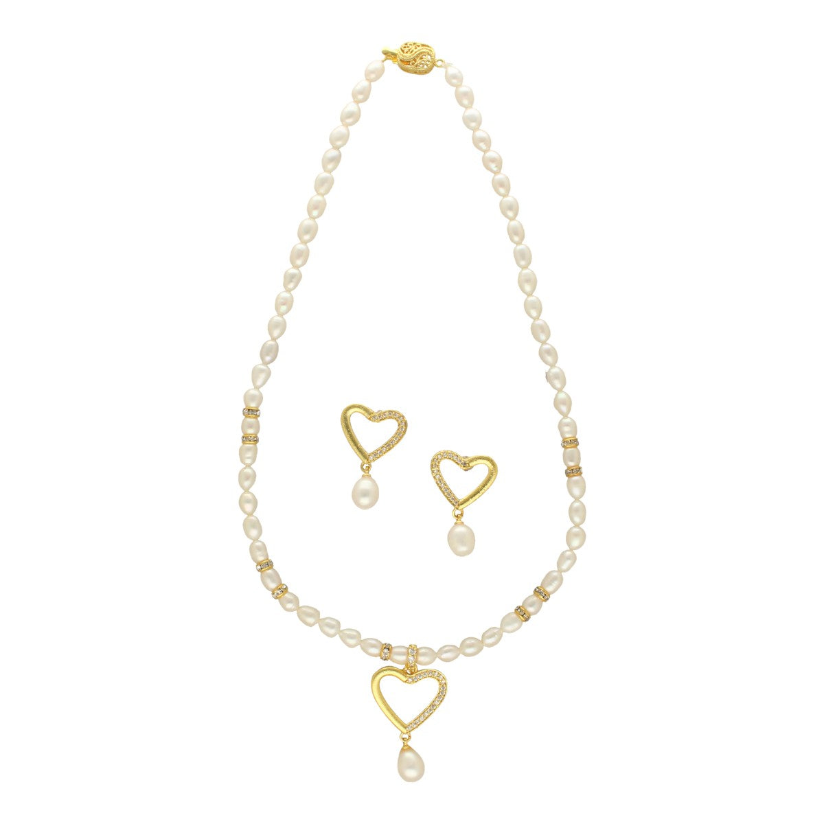 J Pearls Lubov Pearl Set - Distacart