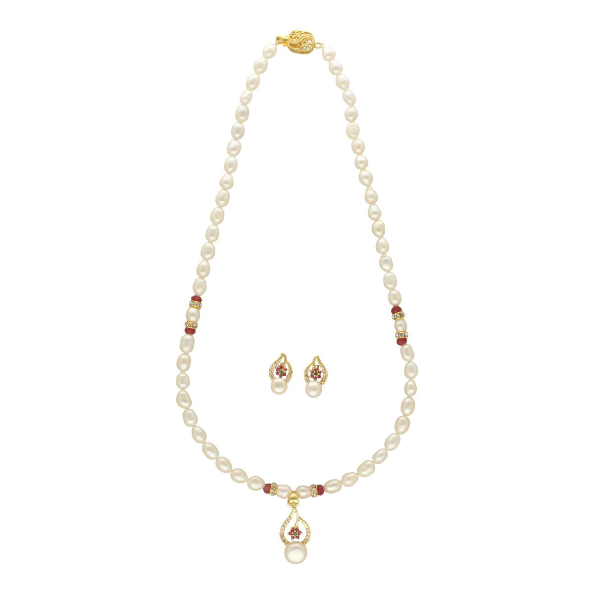 J Pearls Clara Pearl Set - Distacart