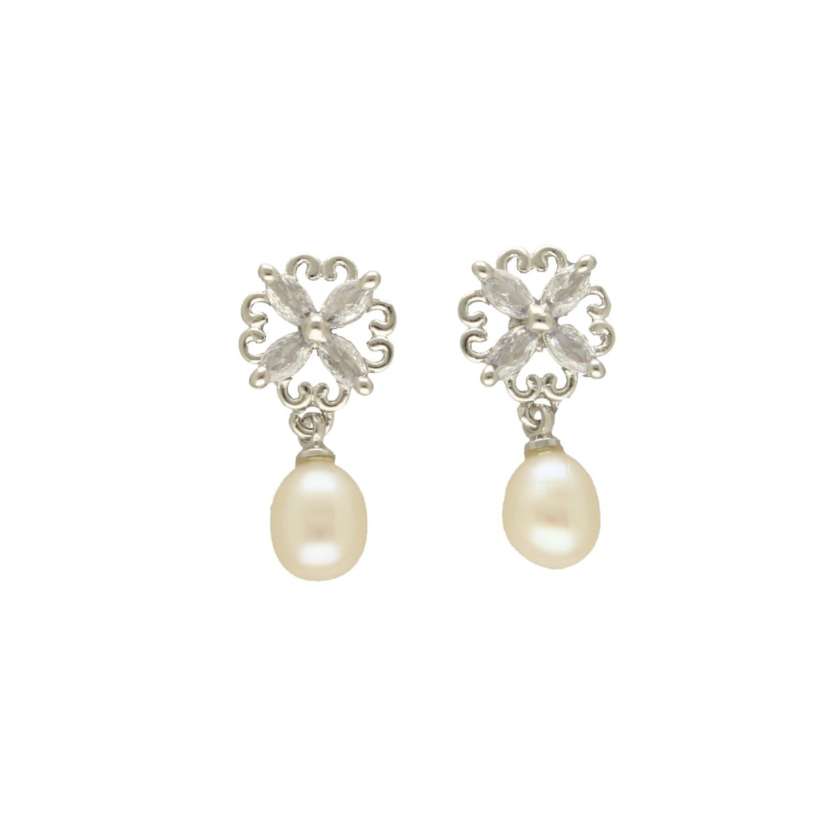 J Pearls Aroha Pearl Earrings - Distacart