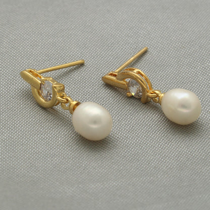 J Pearls Carina Pearl Earrings - Distacart