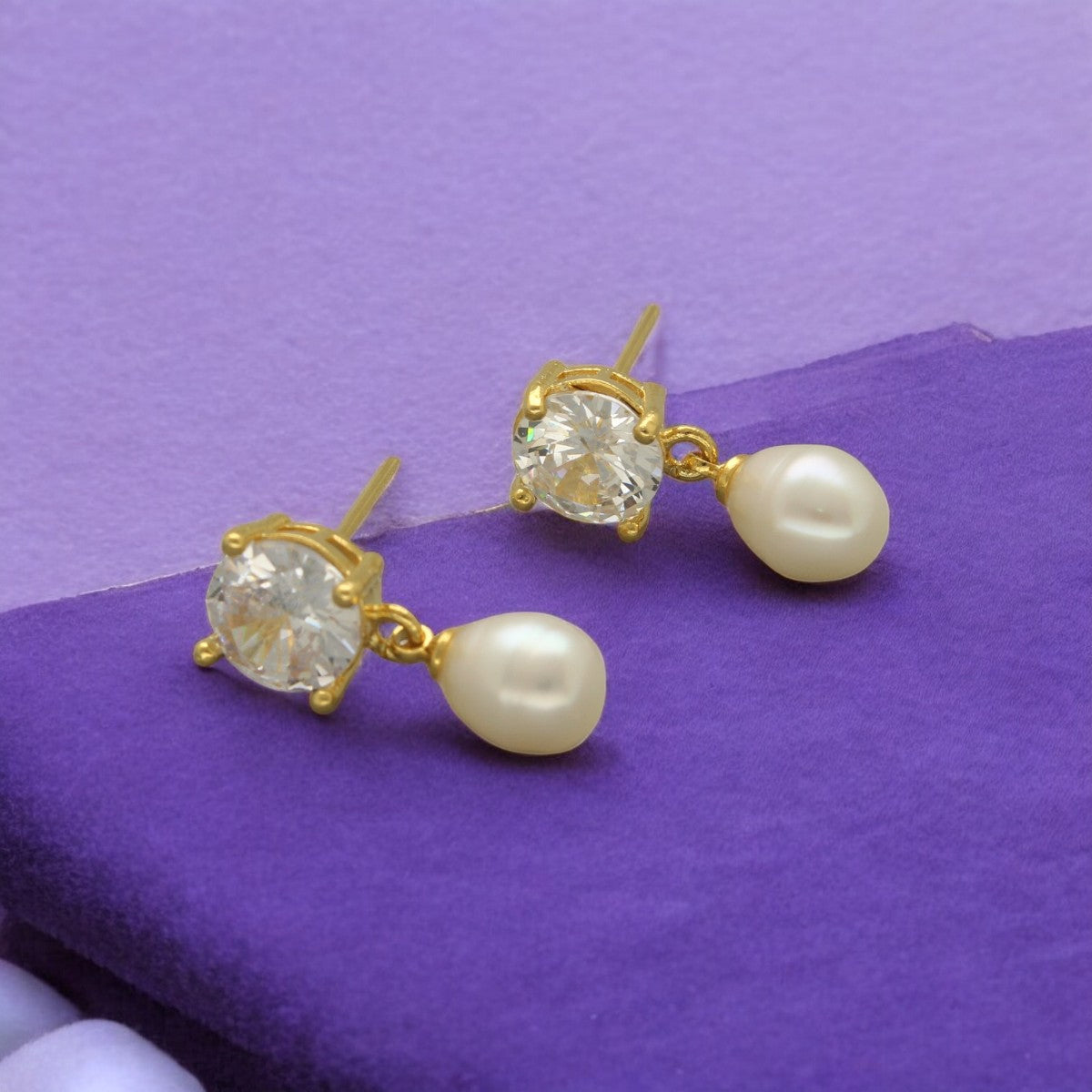 J Pearls Ipsit Pearl Earrings - Distacart