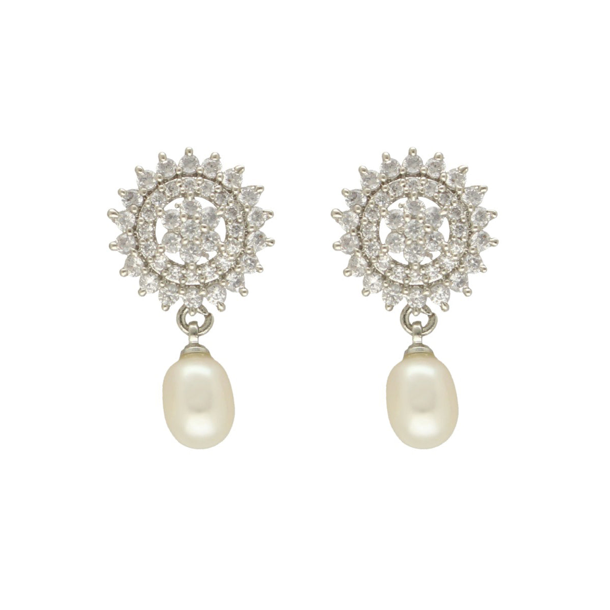 J Pearls Mirella Pearl Earrings - Distacart