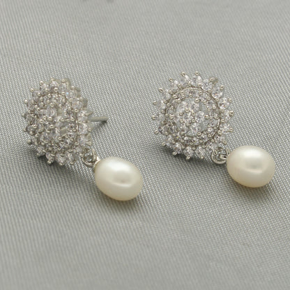 J Pearls Mirella Pearl Earrings - Distacart