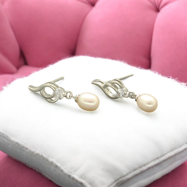 J Pearls Whril Pearl Earrings - Distacart