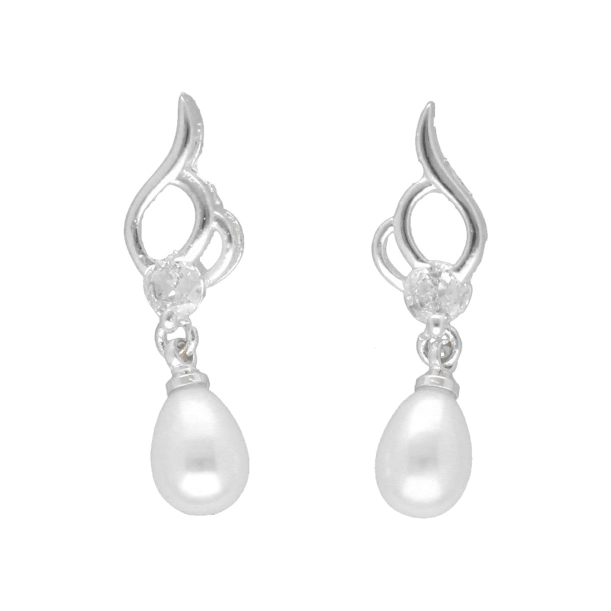J Pearls Whril Pearl Earrings - Distacart