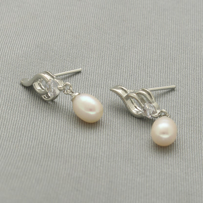 J Pearls Whril Pearl Earrings - Distacart