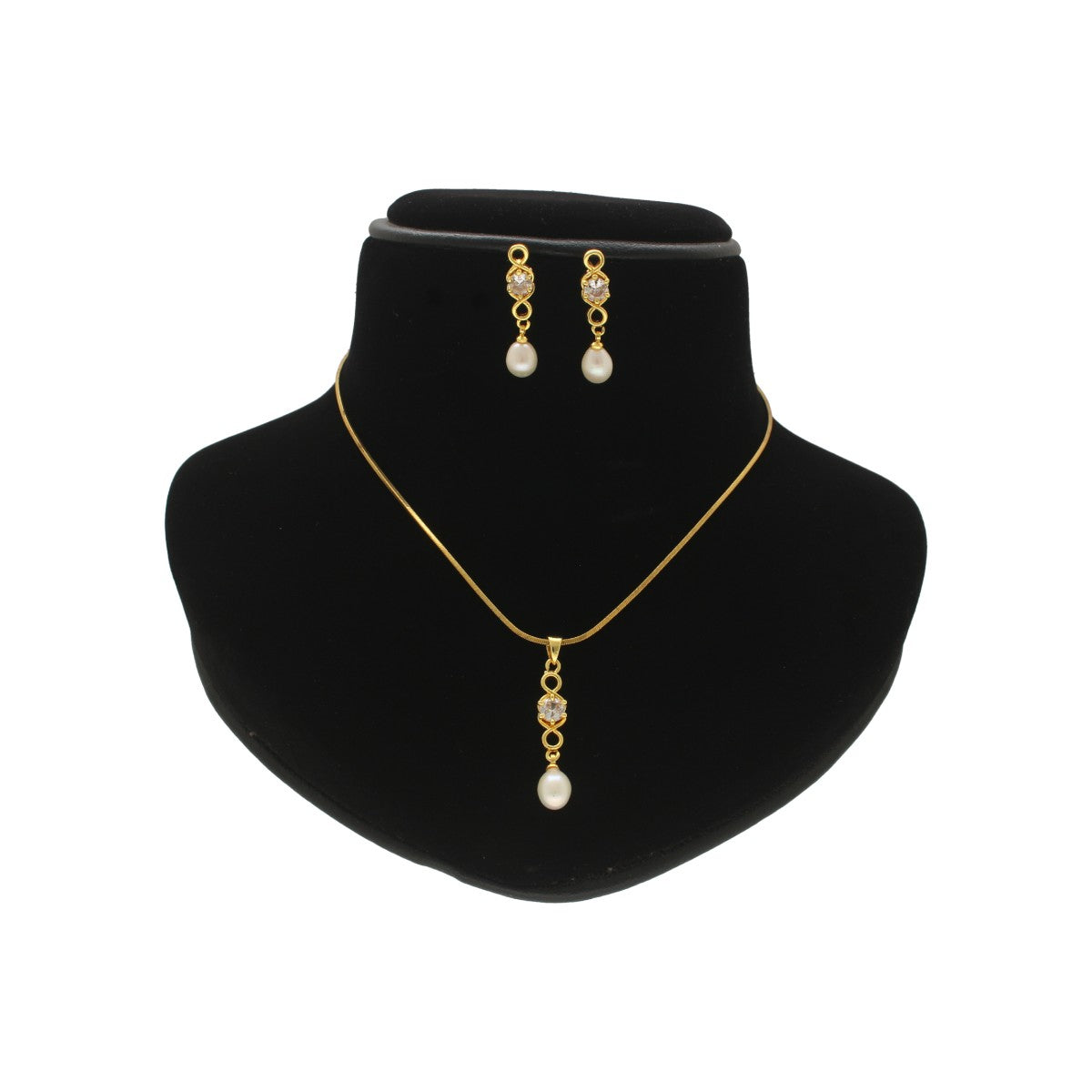 J Pearls Elora Pearl Pendant Set - Distacart