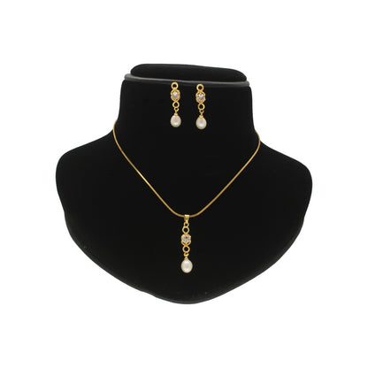 J Pearls Elora Pearl Pendant Set - Distacart