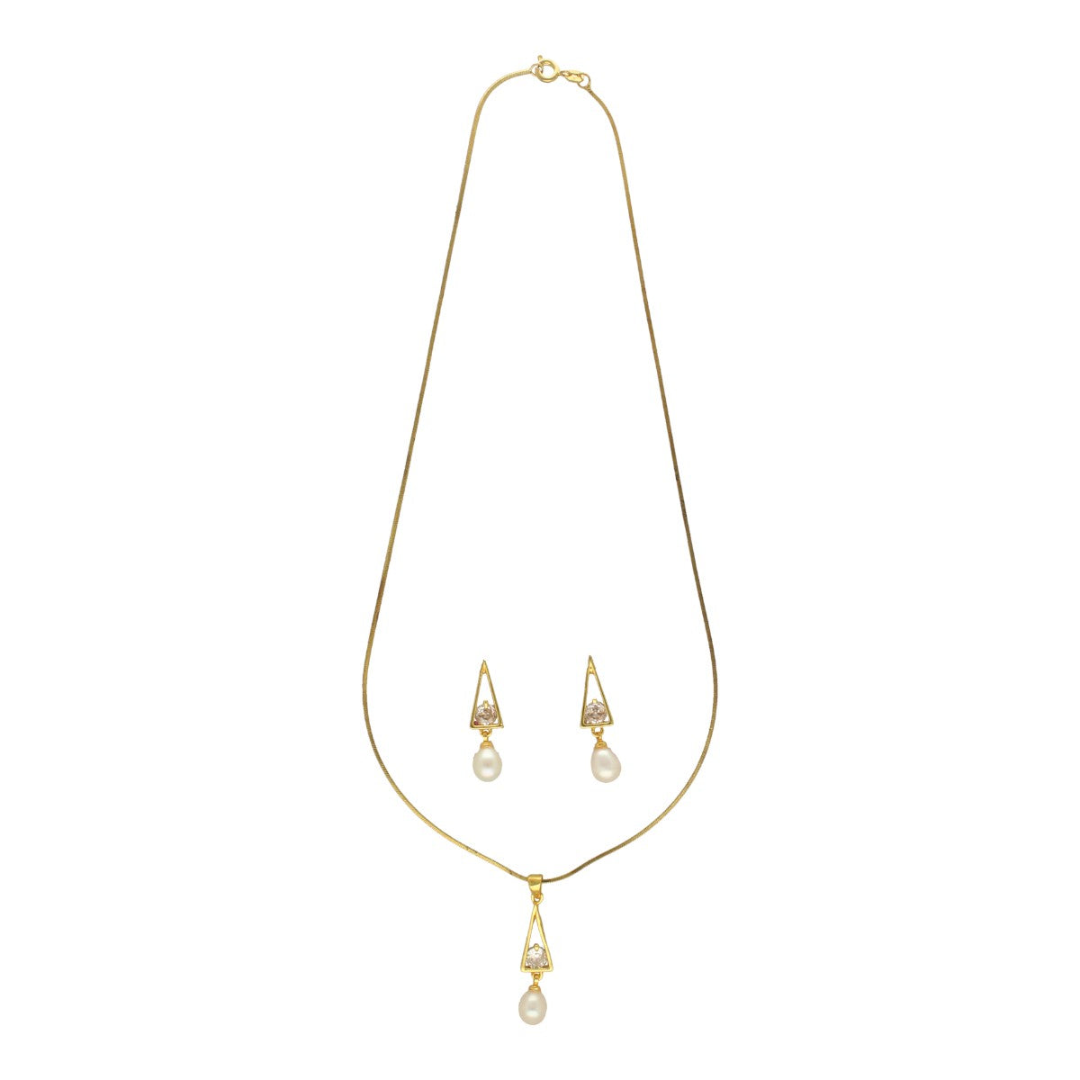 J Pearls Trellis Pearl Pendant Set - Distacart