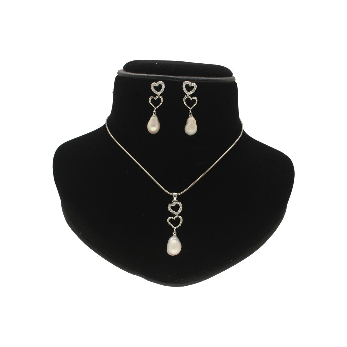 J Pearls Adora Pearl Pendant Set - Distacart