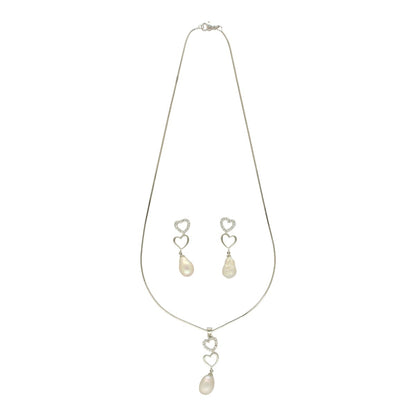 J Pearls Adora Pearl Pendant Set - Distacart