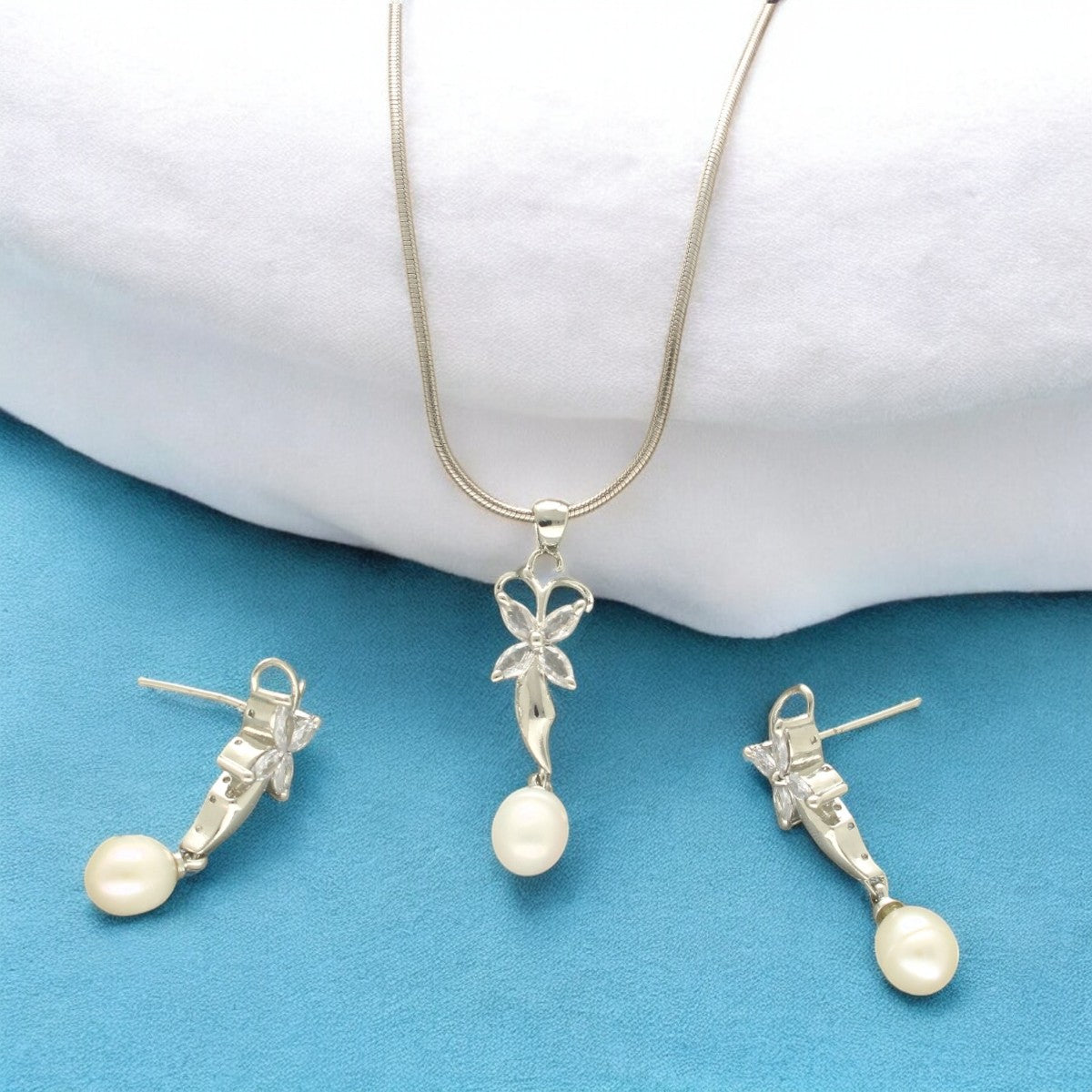 J Pearls Mylah Pearl Pendant Set - Distacart
