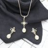 J Pearls Flora Pearl Pendant Set - Distacart