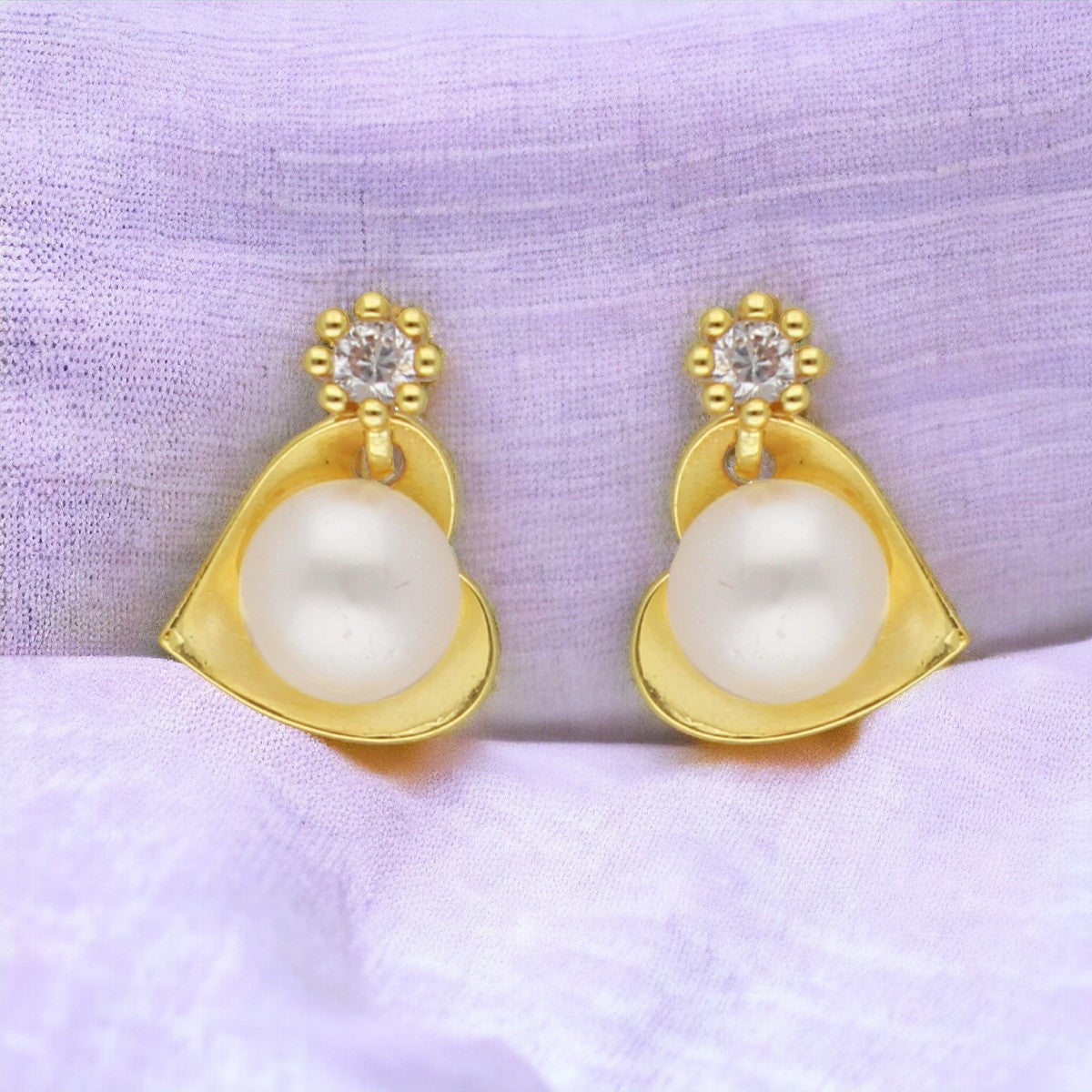 J Pearls Elegance Combo Of 4Pair Earrings - Distacart