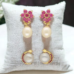 Thumbnail for J Pearls Moonlit Combo Of 2Pair Earrings - Distacart