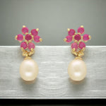 Thumbnail for J Pearls Moonlit Combo Of 2Pair Earrings - Distacart