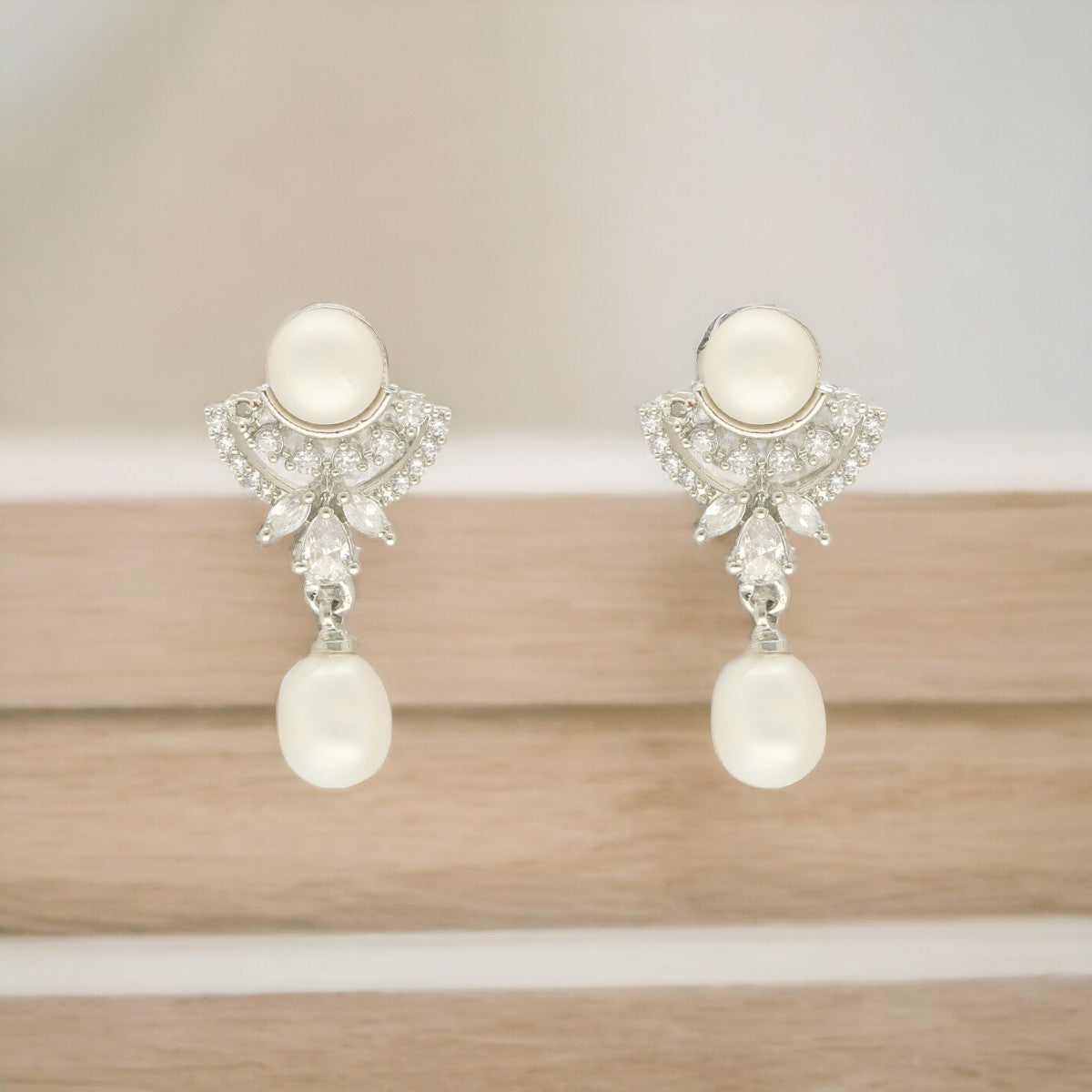 J Pearls Mystic Combo Of 2Pair Earrings - Distacart
