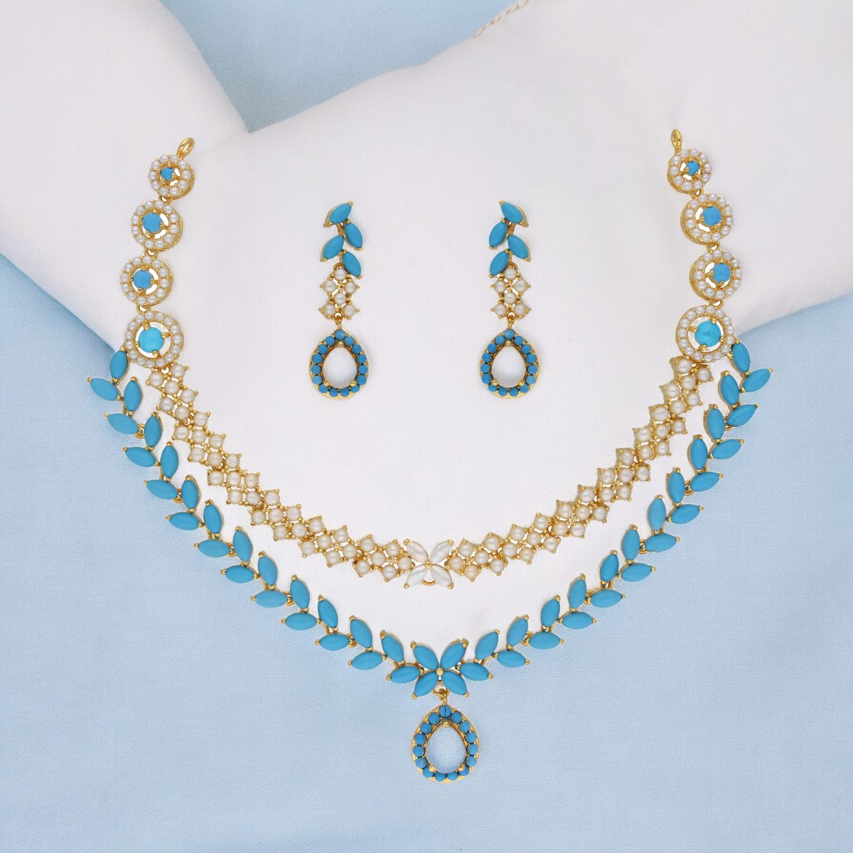 J Pearls Trendy Necklace Set - Distacart