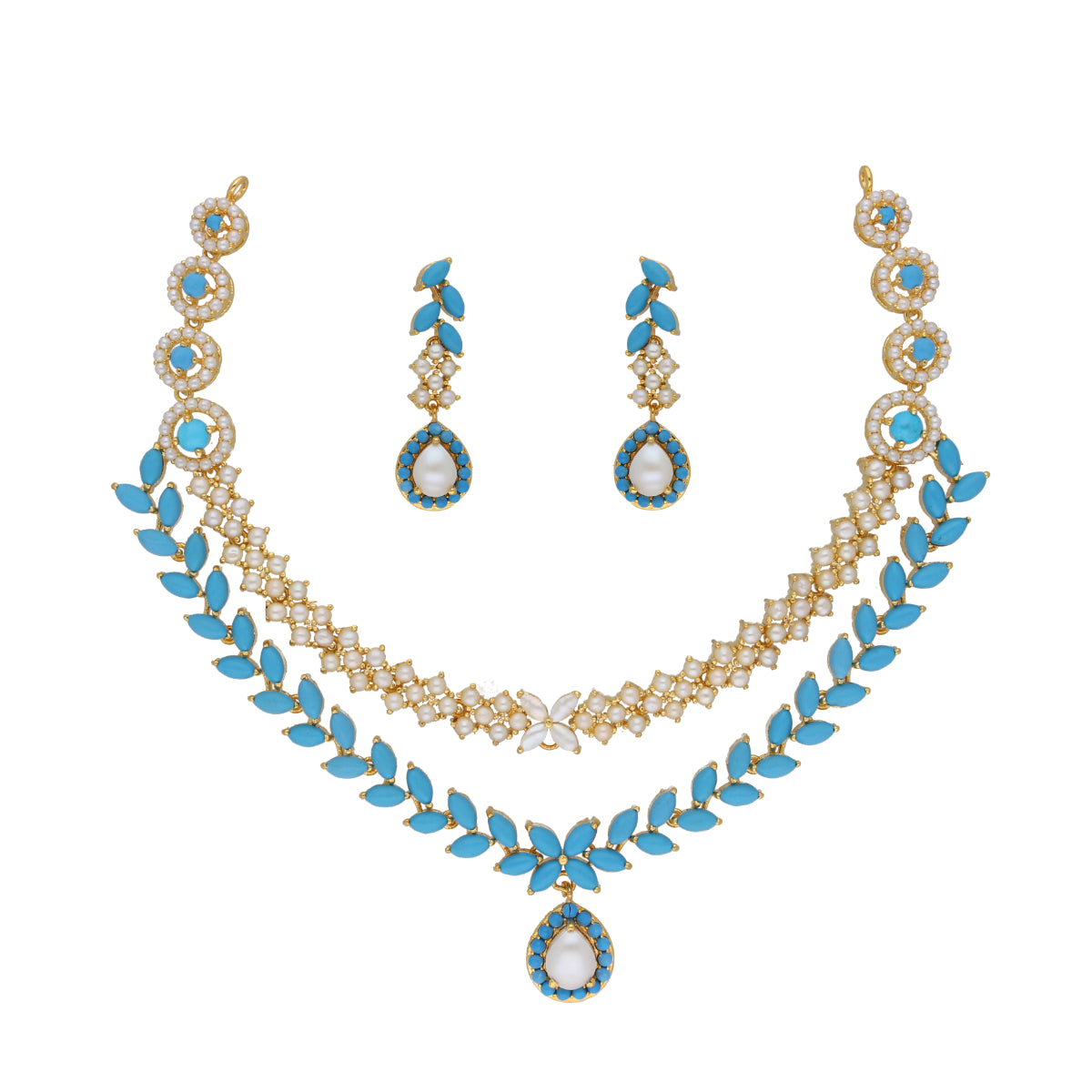 J Pearls Trendy Necklace Set - Distacart