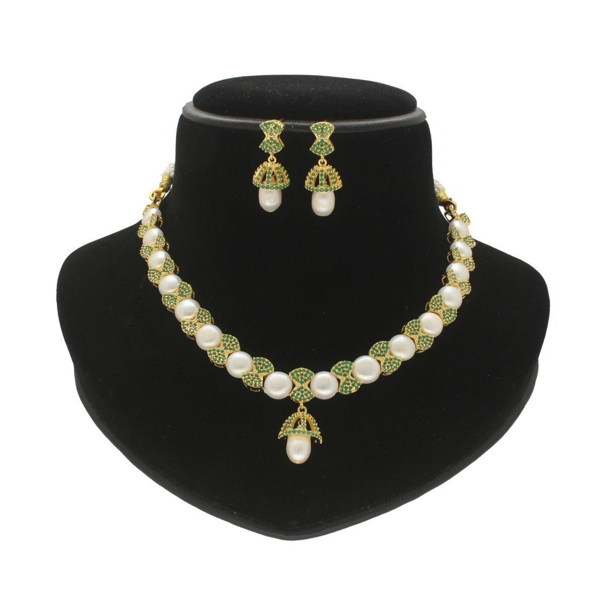 J Pearls Radiance Pearl Necklace Set - Distacart
