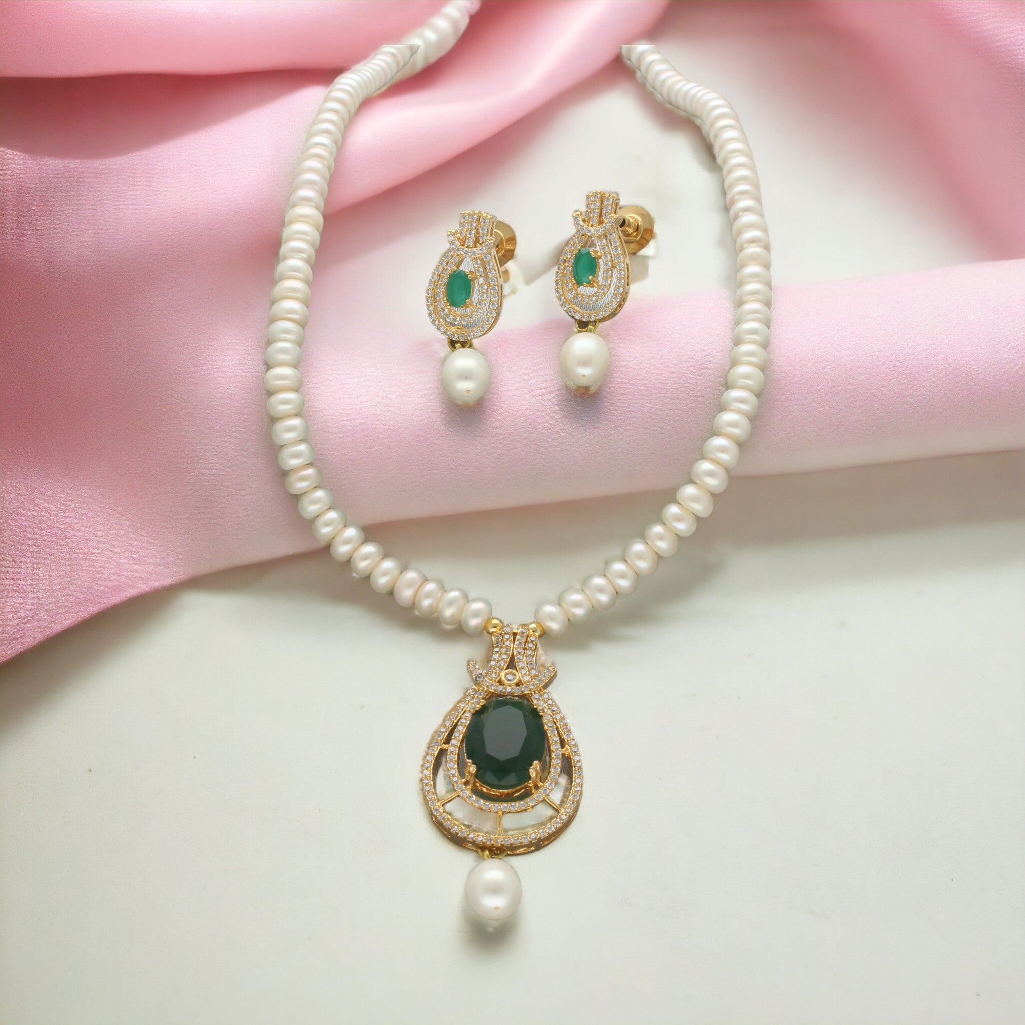J Pearls Marvel Pearl Necklace Set - Distacart
